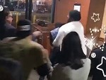 Manager Destroys Punk In His Store
