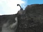 Massive Boulder Comes Toppling Down Oops
