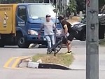 Messes With A Cyclist And Gets His Teeth KTFO
