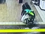 Mum And Baby In Stroller Get Hit By A Train
