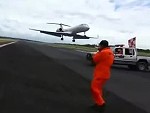 No One Thought To Close The Runway Before Starting Repairs
