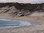 Noddy Rolls His 4wd On The Beach Near Lancelin
