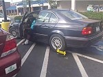 Not Prepared To Accept His Car Being Booted
