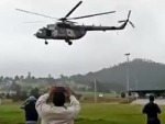 Not The Most Ideal Way To Land A Helicopter
