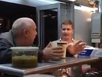 Old Cunt Throws Hot Coffee In A Guys Face
