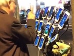Old Timer Has 16 Phones To Play Pokémon Go
