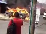 Onlookers Stand Around Waiting For The Explosion
