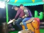 Only One Reason They Would Mechanical Bull Together
