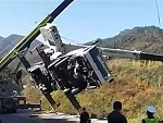 Operator Jumps From The Falling Crane
