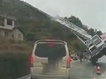 Operator Makes A Life Ending Decision To Jump Out Of His Crane
