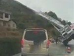 Operator Makes A Life Ending Decision To Jump Out Of His Crane
