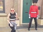 Palace Guard Can't Resist Joining In
