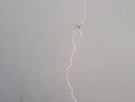 Passenger Jet Stuck By Lightning
