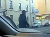 Pedestrian Simply Opens Fire To Make His Point
