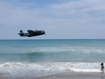 Plane Crash Lands At A Busy Beach
