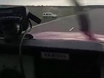 Plane Very Nearly Collides With A Van Upon Landing
