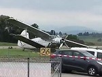 Planes Landing Gear Snaps During Landing Oops
