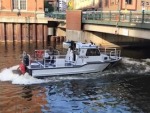 Police Boat Nearly Gets Chomped
