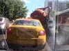 Poop Truck Explodes In Traffic