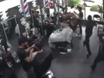 Poor Fucker Gets Whacked At The Barbers
