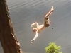 Poor Guy Gets Slammed So Hard On The Rope Swing