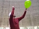 Popping A Balloon In A Reactor Cooling Tower
