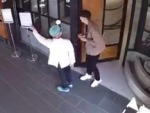 Psycho Attacks A Worker With A Blade
