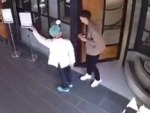 Psycho Attacks A Worker With A Blade
