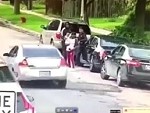 Psychos Drive By On A Woman Holding A Baby
