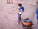 Quick Reflexes Saved Him From Certain Death
