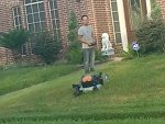 RC Lawnmower Has Made Chores Fun
