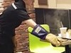 Restaurant Keeps Safety Gloves Handy In Case Someone Brings A Samsung Phone In