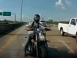 Rider Does A Bad Job Reading The Traffic
