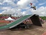 Rider Fails Taking His Quad Over The Jump
