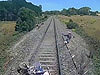 Rider Jumps For His Life After Getting Stuck On Train Tracks Somewhere In Australia