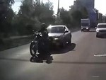 Rider Rear Ended By A Dumbarse
