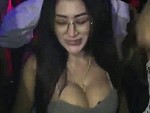 Rocking The Club With All Her Cleavage
