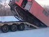Russians Loading Their Construction Vehicle Perform A Routine Fail
