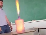 Science Teacher Impresses The Class
