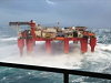 Semi-Submersible Rig In Harsh Weather Conditions