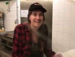 She Spits In An Annoying Customers Sammich
