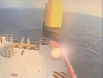 Ship Hits A Marker At Full Steam
