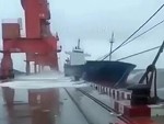 Ship Is Having A Rough Day In Port
