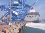 Ship Wipes Out The Whole Fucking Crane
