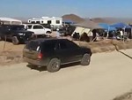Shit For Brains Goes Wrong Way Up The Track During The Baja 1000
