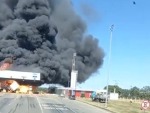 Shit For Brains Wipes Out A Toll Checkpoint
