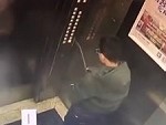 Shit Head Gets Trapped After Peeing On Escalator Buttons
