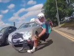 Shitcunt Caravanner Takes Out A Cyclist
