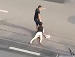 Sick Maniac Dragging His GF By The Hair WTFFFFF

