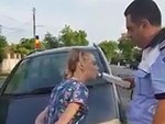 Signals Her Intentions During A Breath Test
